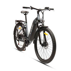 TXED Vélo électrique hybride 36V 250W, <span class=keywords><strong>selle</strong></span> souple, moteur arrière à 7 vitesses, guidon en alliage, vélo de ville pour femmes, 27.5 pouces - Product Image 3