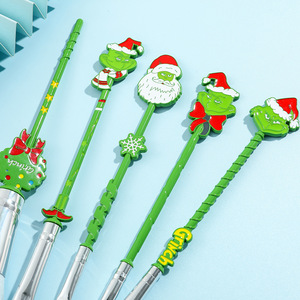 5 pièces cadeau spécial vert monstre sourire maquillage pinceau ensemble le sourire entourant brosse ensemble fard à paupières brosse décoration de noël - Product Image 2