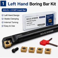 Kit de porte-outils de tournage CNC à gauche SCLCL avec barre de perçage de petite taille et jeu d'inserts CCMT