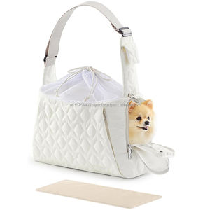 Porte-bébé pour petit chien ou chat avec poche avant zippée, porte-bébé pour chiot, double sécurité, mains libres pour les voyages - Product Image 4