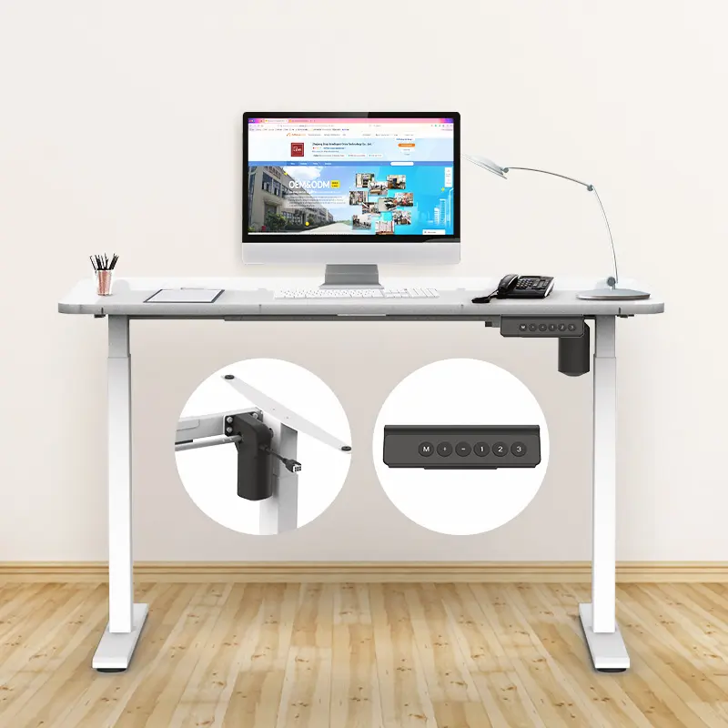 ZGO Precio de fábrica Altura eléctrica Ajustable Sit Stand Escritorio de oficina ergonómico Escritorio de pie Marco de escritorio ajustable