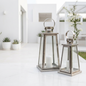 Classic Stainless Steel Handmade Taper <b>Candle</b> <b>Holder</b> <b>Lantern</b> with Customized Size for Home and Office Decoration - Product Image 1