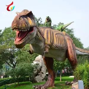 Jurassic Themapark Levensgrote Carnotaurus Animatronic Dinosaurus Model