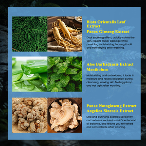 Shampooing Capillaire Végétalien Régulateur de Sébum et Nourrissant au Ginseng, Gingembre et Feuille d'Arbustif, Soin Rafraîchissant Anti-Chute aux Herbes Naturelles - Product Image 4