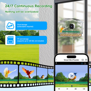 Mangeoire à <span class=keywords><strong>oiseaux</strong></span> <span class=keywords><strong>pour</strong></span> fenêtre, mangeoire à <span class=keywords><strong>oiseaux</strong></span> intelligente - Product Image 6