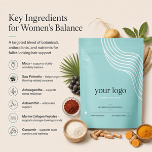 Suplemento Herbal Más Vendido para el Crecimiento del Cabello, Apoyo al Folículo Capilar, Bienestar Capilar Maduro, Biotina, Colágeno, Suplemento Dietético para el Crecimiento del Cabello en Mujeres - Product Image 2