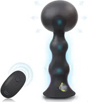 Jouet anal gonflable avec télécommande, sans fil, 10 pièces, plug anal électrique, extension de vibration, masseur, boule