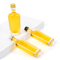 Emballage personnalisé en verre pour flacon roll-on de 50 ml pour spiritueux, avec un design de forme unique, compatible avec la vodka, le whisky et le vin