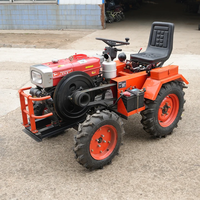 Traktor Roda Berkualitas Tinggi CE 18HP, Pengolah Tanah, Traktor Kultivator Roda, Traktor Pertanian dengan Kemudi Hidrolik