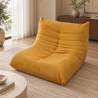 QINUO Ensemble de canapés modulaires modernes en tissu, compressés sous vide, avec fauteuil-lit pliant en mousse compressée et tissu extensible