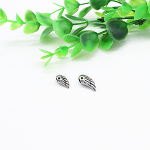 yunnique Stainless Steel Feather <b>Spacer</b> Beads Small Size For Bracelet Making Vintage Distressed Metal Jewelry Accessories - Product Image 4