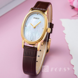 Montre <span class=keywords><strong>Femme</strong></span> Ovale Vintage Personnalisée avec Logo, Cadran Acier Inoxydable Petit, Bracelets Luxe Perle, <span class=keywords><strong>Montres</strong></span> Quartz Personnalisées pour Femmes - Product Image 4