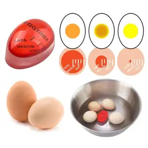 뜨거운 판매 방수 요리 타이머 주방 가제트 도구 완료 할 때 색상 변경 계란 끓는 부드러운 하드 계란 보일러 타이머