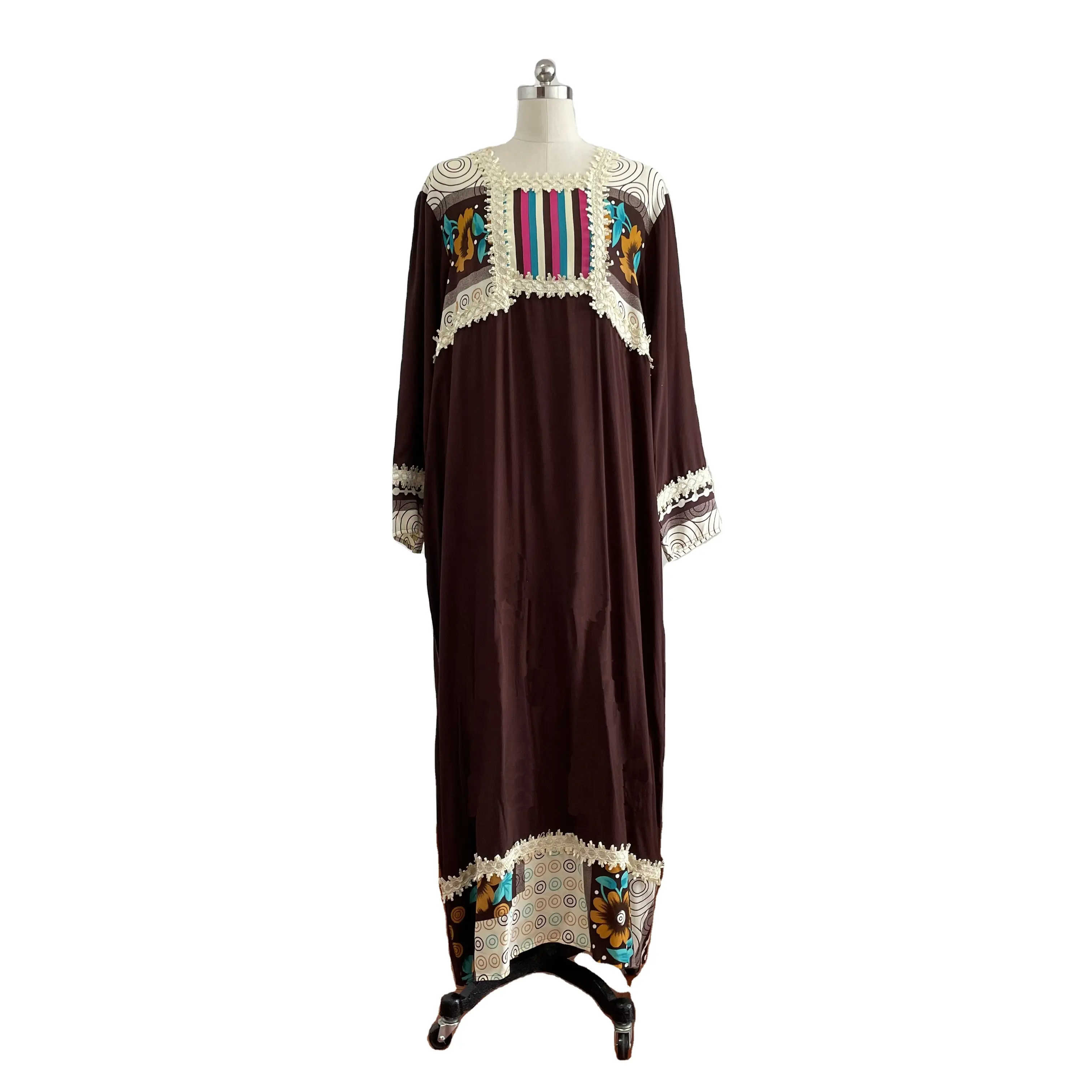 Abaya Kaftan Style arabe dubaï, robe de bal asymétrique, robe caftan islamique brodée