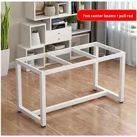 Pieds de table/bureau carrés en acier épaissi sur mesure, support métallique avec usinage CNC, certifié CE, fabriqué en Chine