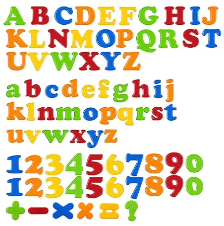 Magnetic Letters Numbers Alphabet Fridge Magnets Colorful Plastic ABC 123 Educational Toy Set