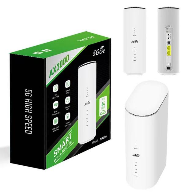 DNXT NR500 Cellular Wifi 6 4G 5G LTE Unlock Modem Router Sim Card Slot Home Outdoor 4000Mah Battery 1000Mbps Wireless Router
