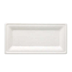 Biodegradable 10 pulgadas de bagazo de caña de placa cuadrada de color blanco precio de fábrica - Product Image 2