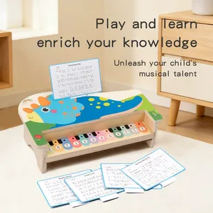 Piano en bois pour enfants personnalisé avec lumière LED, <span class=keywords><strong>instruments</strong></span> de musique, <span class=keywords><strong>xylophone</strong></span>, jeu éducatif, jouets musicaux pour garçons et filles - Product Image 6