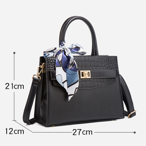 Sac à main de haute qualité OEM ODM 2027, motif crocodile, <span class=keywords><strong>cadeau</strong></span> <span class=keywords><strong>pour</strong></span> <span class=keywords><strong>maman</strong></span>, sac à main <span class=keywords><strong>pour</strong></span> femmes, nouveau style, sac fourre-tout tendance, sac bandoulière - Product Image 5