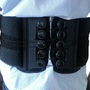 Sabuk Penyangga Punggung dengan Tali Serut yang Dapat Disesuaikan, Sistem Katrol, Pelindung Punggung Bawah untuk Nyeri Punggung - Product Image 3