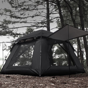 Tente extérieure noircie en milieu sauvage ouverte rapidement sans <span class=keywords><strong>auto</strong></span>-stop et conduite rapide tissu imperméable camping randonnée activités - Product Image 2