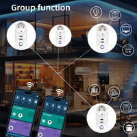Prise intelligente SIXWGH, type EU, UK, US, avec port USB Type-C, surveillance de la consommation d'énergie, 16A, WiFi, compatible avec Alexa, Google Home, commande vocale, fonctionne avec Smart Life