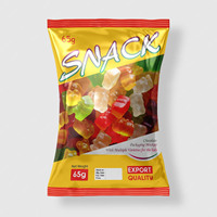 Op maat gemaakte plastic aluminiumfolie mylar voedselzakjes voor chips, snacks, aardappelchips, bananenchips, popcorn en gedroogd fruit.