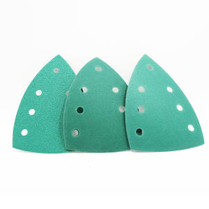 แผ่น<span class=keywords><strong>กระดาษทราย</strong></span> PMS สามเหลี่ยม100X150มม. สีเขียวปรมาณูขัดหัวใจสีเขียวปรมาณูแผ่นทรายสีเขียว - Product Image 1