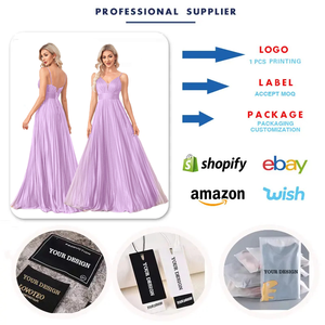Vestidos de Noche de Lujo para Mujer, Vestidos de Fiesta Largos de Satén sin Mangas con Cuello en V, Vestidos Elegantes de Dama de Honor para Boda - Product Image 3