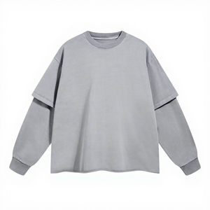 Camiseta de Algodón de Manga Larga para Hombre, Personalizada, Corte Regular, Transpirable - Product Image 3