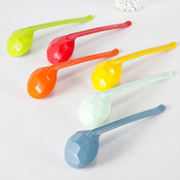 Logo personnalisé incassable en plastique mélamine dîner riz mélamine cuillère de service cuillère à soupe colher cucharas