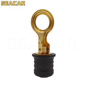 Bouchon de vidange de pont marin extensible en caoutchouc Seacar Brass Scupper Plug 1,25 pouce, quincaillerie marine pour bateau - Product Image 3