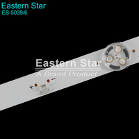 Rétroéclairage LED pour téléviseur Eastern Star ES-5039, 6 LED, fournisseur chinois de bandes LED, réparation de rétroéclairage LED pour téléviseur, barre lumineuse de rétroéclairage pour téléviseur