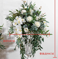 M866 Vente en Gros Centres de Table Décoratifs Personnalisés pour Mariage et Événements, Boules de Fleurs Artificielles en Soie