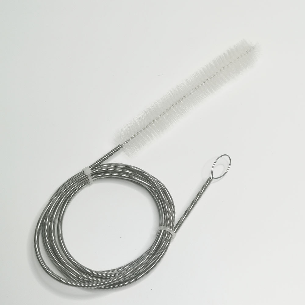 Пружинная Гибкая щетка ESD из нержавеющей стали для аквариума, фильтрующего шланга, мягкая нейлоновая щетина, щетка для чистки труб, щетка для мытья труб