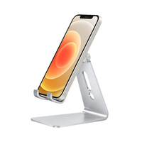 Support universel pour téléphone portable et tablette, réglable en hauteur et en angle, en ABS, design élégant et durable pour bureau/table.