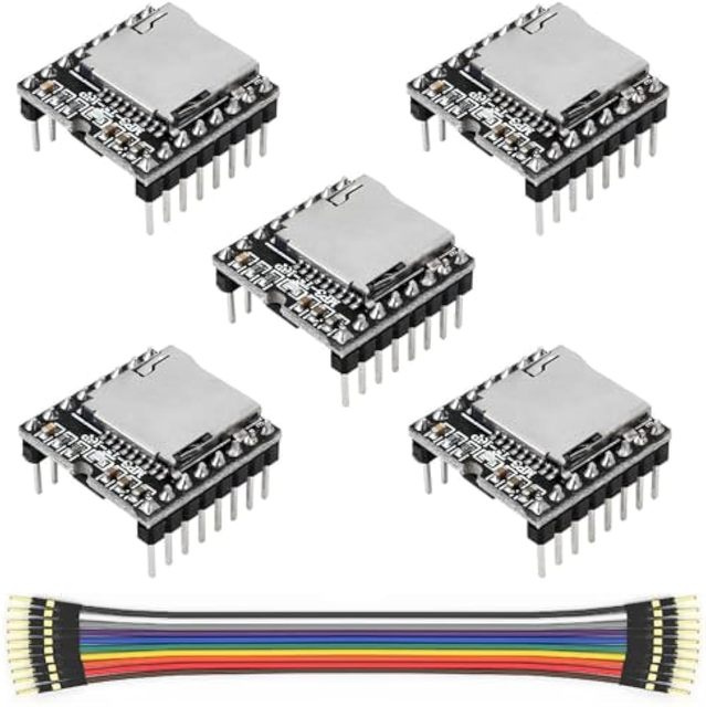 Aismartlink YX5200 DFPlayer Mini MP3 Player Module MP3 Voice Decode Board Supporting TF Card U-Disk IO/Serial Port/AD