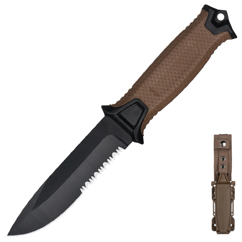 Brown Half-Serrated