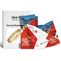 Brochure et manuel d'instructions pour bijoux en gros - Guide d'entretien des bracelets et colliers, brochure d'accessoires de luxe personnalisés OEM