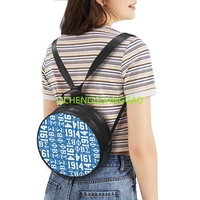 Sac Rond en PU pour Femme, Motif Sororité Phi Beta Sigma, Réutilisable, en Tissu, pour le Shopping, Sac de Week-end de Haute Qualité – Ventes Flash