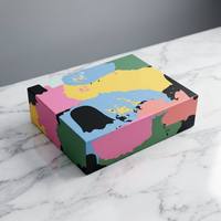 Caja de Regalo Magnética Plegable Cuadrada de Lujo con Gráficos Creativos Hechos a Mano, Empaque de Cartón Rígido Premium, Caja de Papel Grande