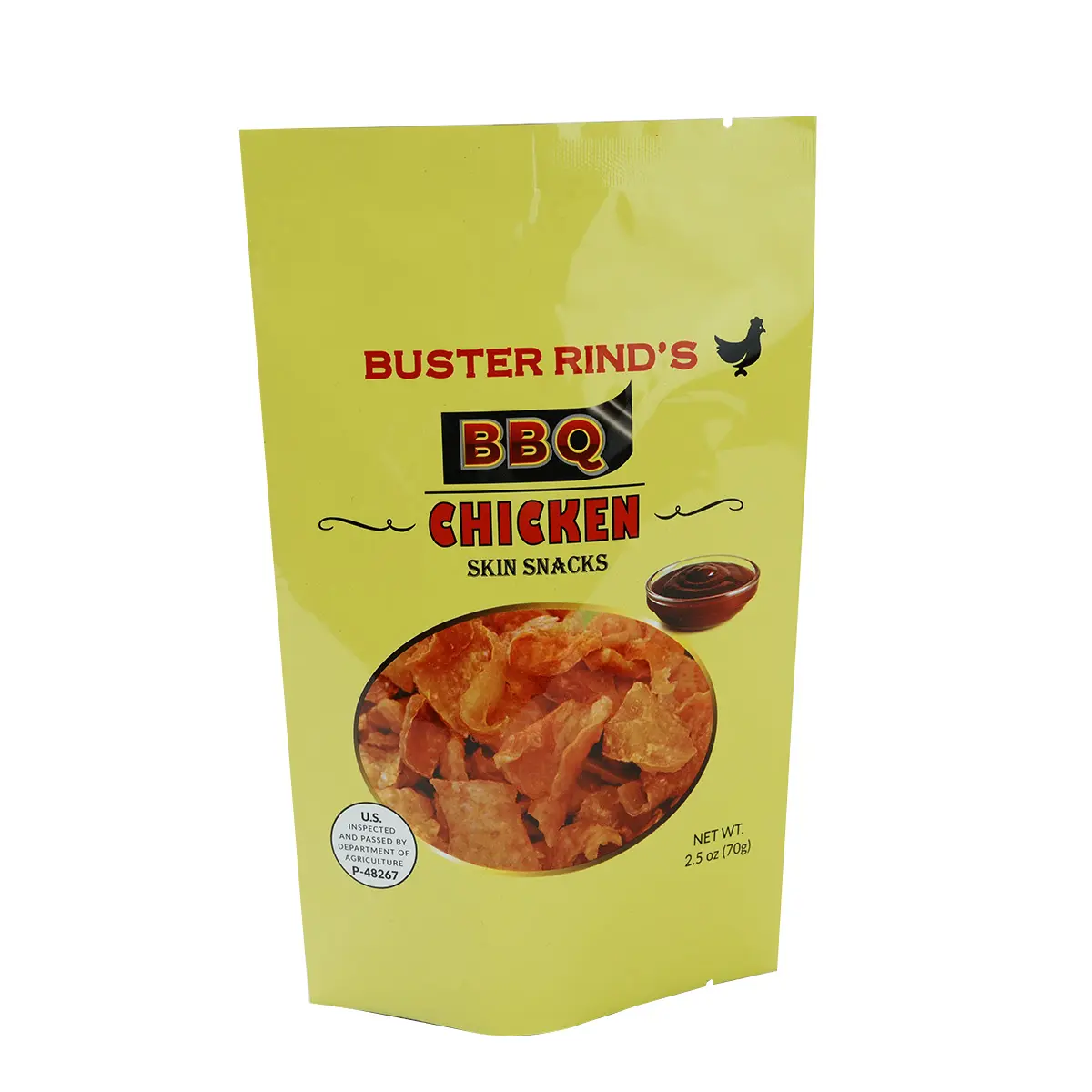Customized color printing disposable chicken puffed food potato chips snack packaging bag