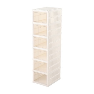GREENSIDE <span class=keywords><strong>Scarpiera</strong></span> Pieghevole Trasparente in PET/PP con Tre/Sei/Nove Ripiani, Mobile e Senza Necessità di Installazione - Product Image 3
