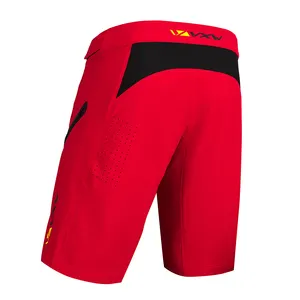 Pantalones cortos elásticos para bicicleta de montaña para hombre, pantalón personalizado para ciclismo de montaña