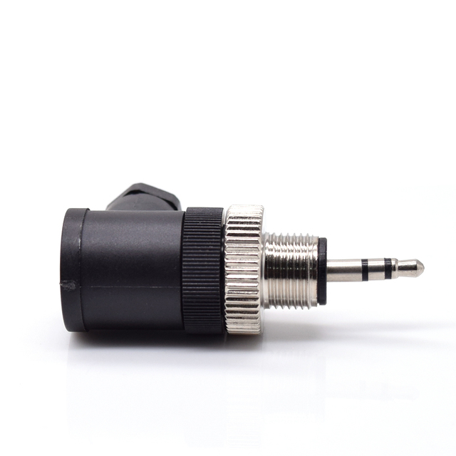 M12 Plug with 3.5 Mini Jack Audio 1pin Connector