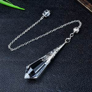 Vente en gros <span class=keywords><strong>pendule</strong></span> d'esprit de guérison en cristal naturel divers matériaux en cristal ornement suspendu autres artisanat en cristal - Product Image 4