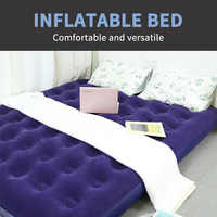 Matelas Gonflable de Lit d'Appoint Taille Queen avec Pompe Électrique Intégrée