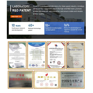 Fabrikpreis-Gebäudeplatte Reinigungs-Struktur-Isolierpaneele (SIPs) Haus 50mm MgO-Sandwichplatte für Labor und Krankenhaus - Product Image 6