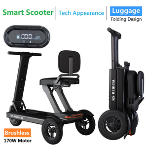 Scooter électrique pliable à 3 roues pour adultes handicapés KSM-908 avec siège pour personnes âgées et handicapées - Product Image 4